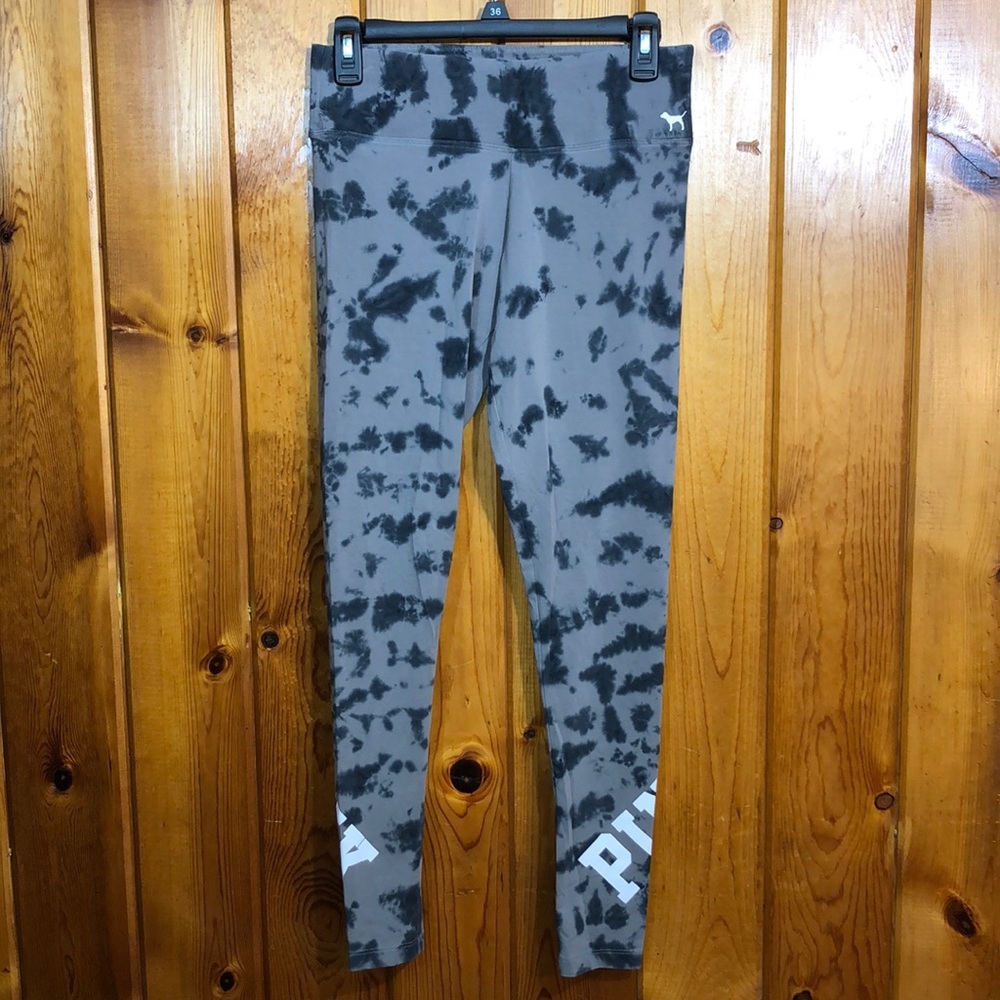 Pink Victoria’s Secret leggings tie dye small pants active wear comfy unique - Picture 3 of 7